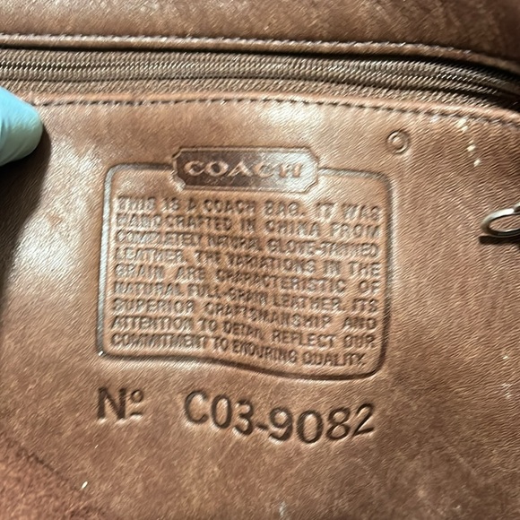 Coach Vintage chocolate brown leather crossbody saddle bag Unisex in GUC - Picture 16 of 17